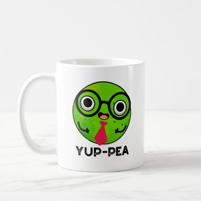 Mug Yup Pea Funny Yuppie Veggie Pea Pun (Gauche)
