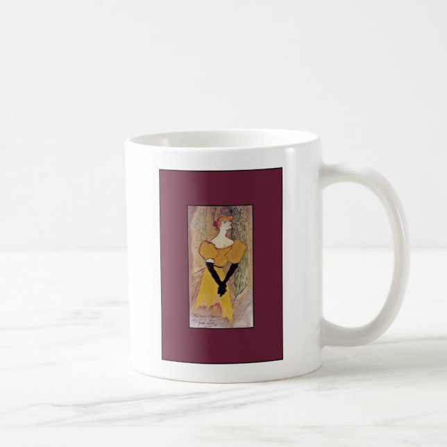 Mug Yvette Guilbert 1895 ~ Henri de Toulouse-Lautrec (Droite)