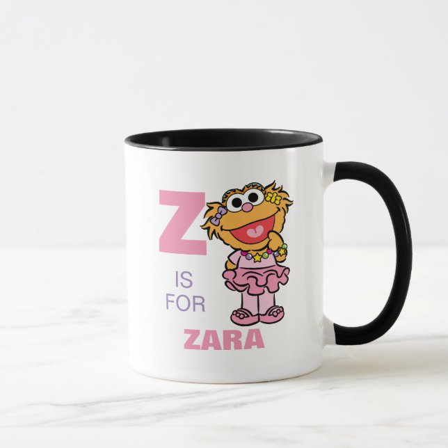 Mug Z est pour Zoe | Ajoutez votre nom (Droite)