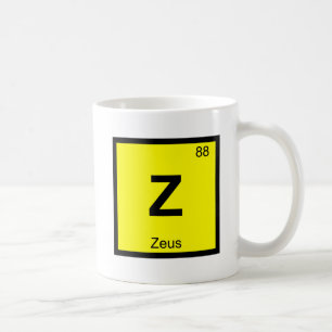 Mug Z - Zeus Chimie Symbole du tableau périodique des