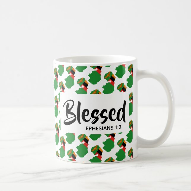 Mug ZAMBIE Bienheureux Éphésiens Écriture chrétienne (Droite)