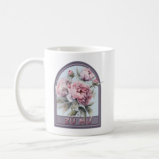 Mug Zandmère mord Vintage Floral Gral (Gauche)