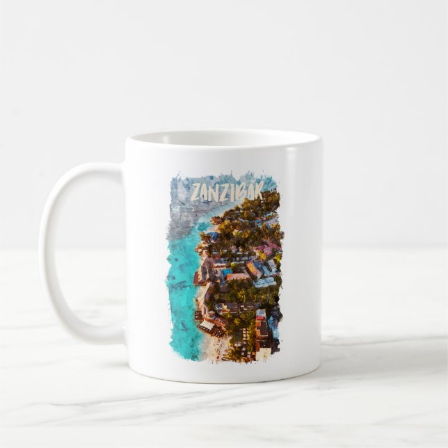 Mug Zanzibar Tansania Ocean View Voyage (Gauche)