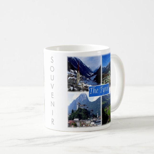 Mug zAT007 LE TYROL AUTRICHIEN, Autriche, (Devant droit)