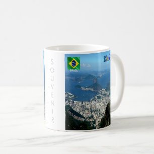 Mug zBR023 panorama de RIO DE JANEIRO, Brésil,