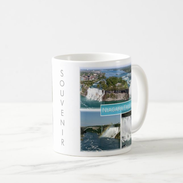 Mug zCA012 NIAGARA TOMBE du pont Rainbow, (Devant droit)