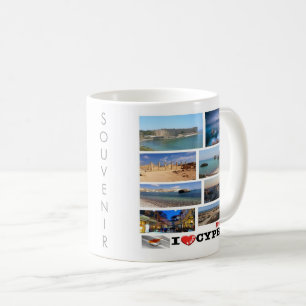 Mug zCY029 J'ADORE mosaïque de CHYPRE,