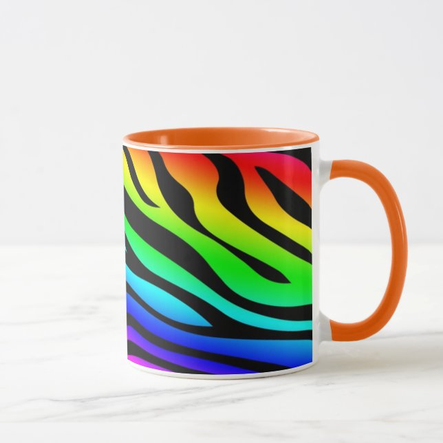 Mug Zebbra barre l'arc-en-ciel (Droite)