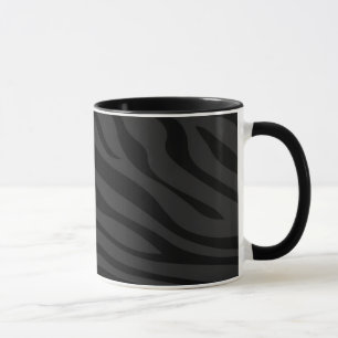Mug Zebbra barre le noir mat