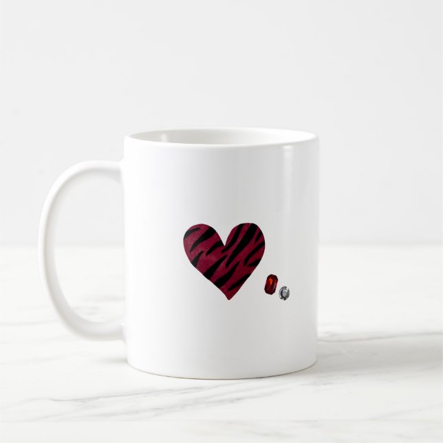 Mug Zebra-heart (Gauche)