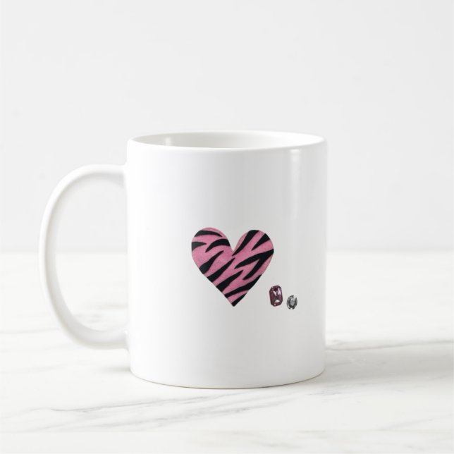 Mug Zebra-heart (Gauche)