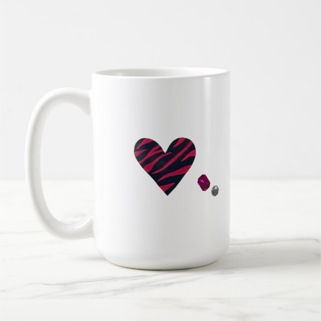 Mug Zebra-heart (Gauche)