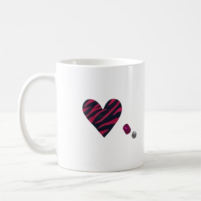 Mug Zebra-heart (Gauche)