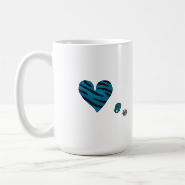 Mug Zebra-heart (Gauche)
