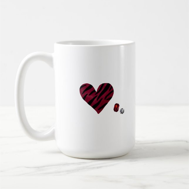 Mug Zebra-heart (Gauche)