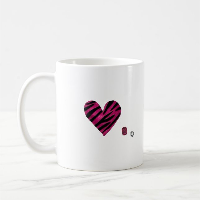 Mug Zebra-heart (Gauche)