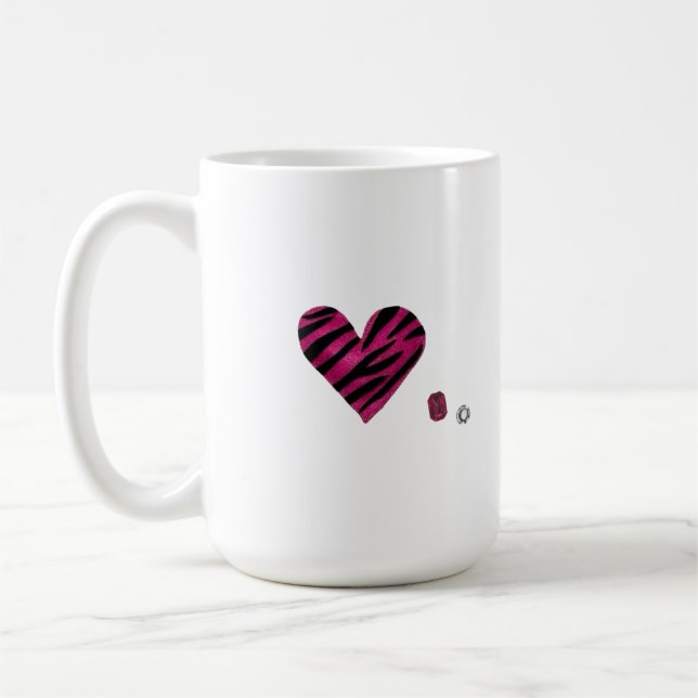 Mug Zebra-heart (Gauche)