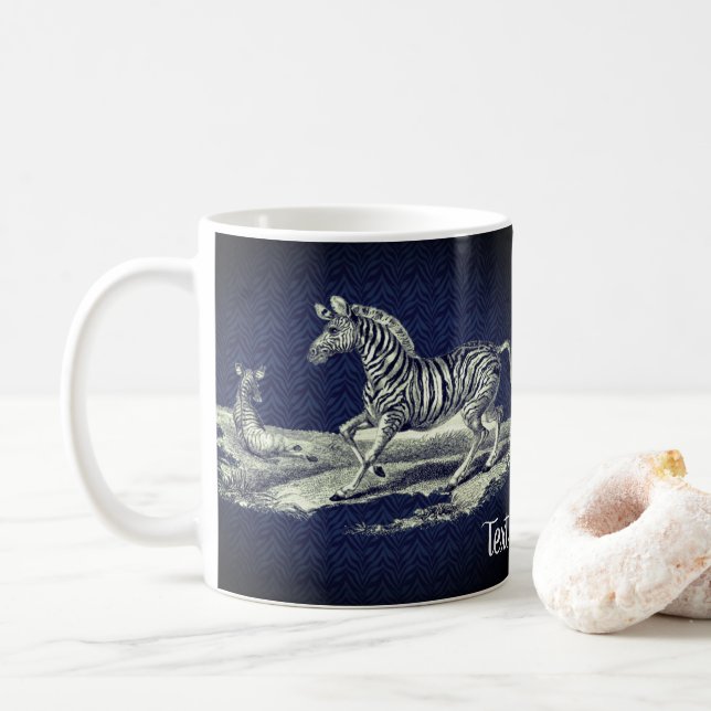 Mug Zebra Mare Et Foie Art Vintage (Avec donut)