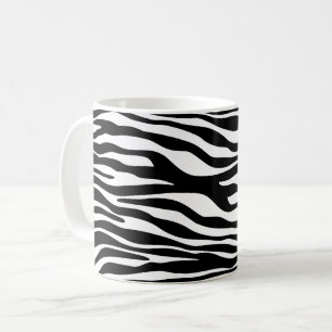 Mug Zebra Print, Zebra Stripes, Noir Et Blanc