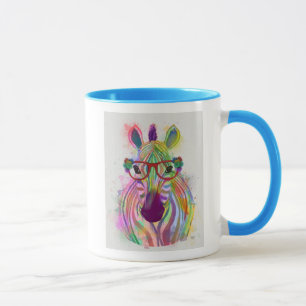 Mug Zebra Rainbow Splash