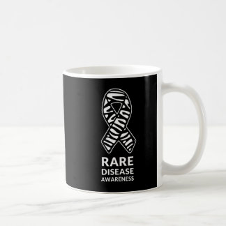 Mug Zebra Ribbon Awareness Rare Disease Minimalist T-S