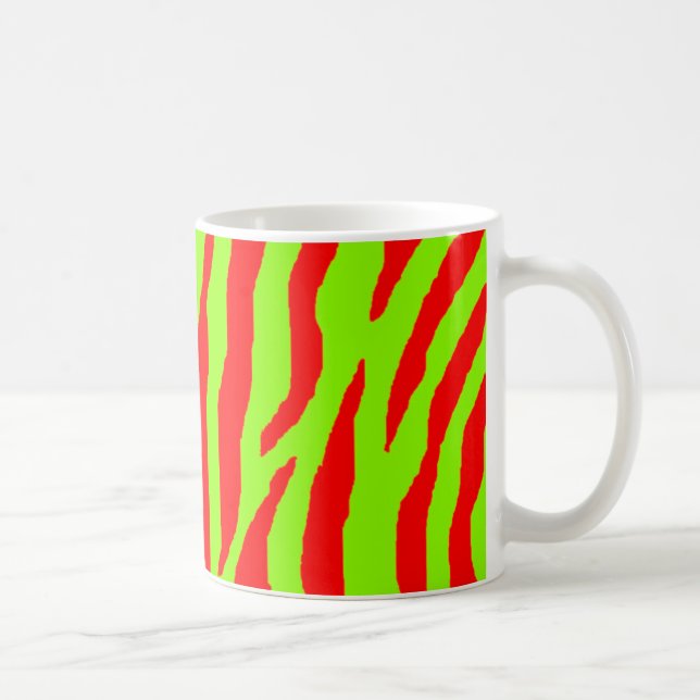 Mug Zebra Rouge & Vert (Droite)