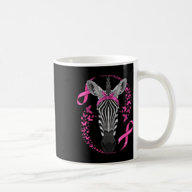 Mug Zebra Sensibilisation au cancer du sein Pink Banda (Droite)