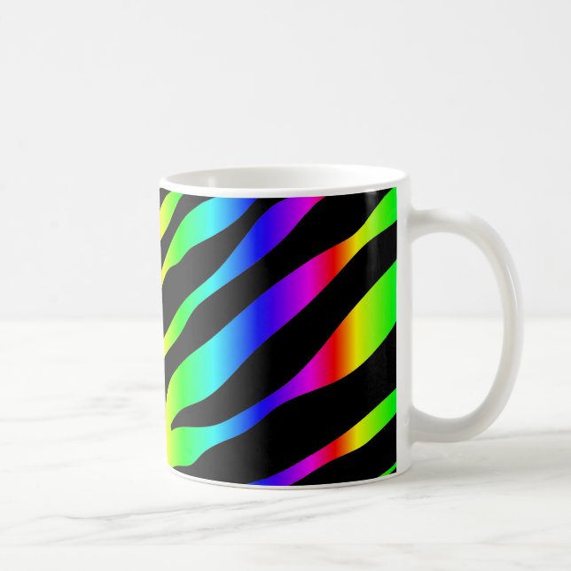 Mug zèbre arc-en-ciel (Droite)