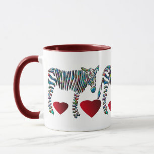Mug Zèbre d'arc-en-ciel