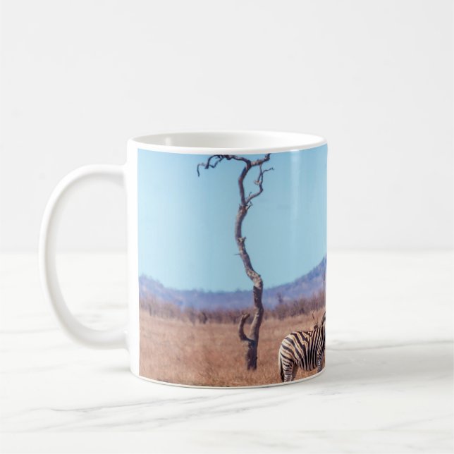 Mug Zèbre des plaines dans le parc national de Kruger, (Gauche)