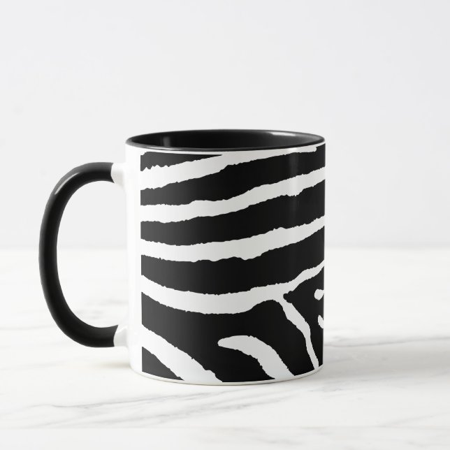 Mug Zèbre en noir et or (Gauche)