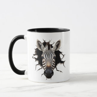 Mug Zèbre qui regarde à travers