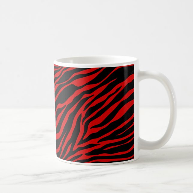 Mug zèbre rouge (Droite)