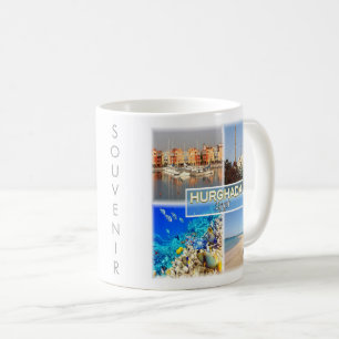 Mug zEG062 mosaïque de HURGHADA en Mer Rouge égyptienn