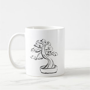 Mug Zen Inkflow : Style numérique Bonsaï minimaliste S