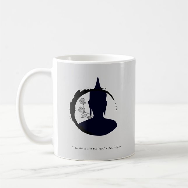 Mug Zen personnalisable avec message personnalisé (Gauche)