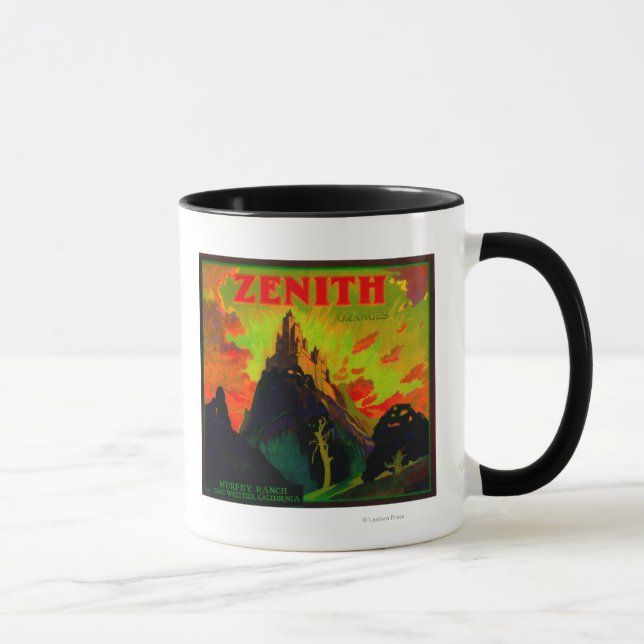 Mug Zenith Orange LabelWhittier, CA (Droite)