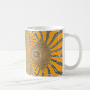 Mug Zéphyr Doré : Élégance en Jaune Doré et Chrome