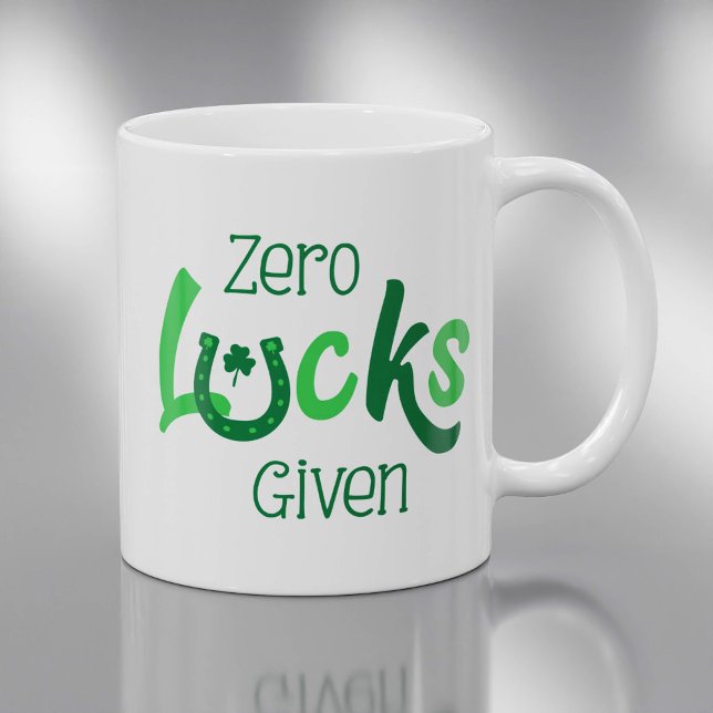 Mug Zéro chance donné Jour de la Saint Patrick Slogan (Créateur téléchargé)