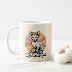 Mug Zéro Cheveux Amour Maximum Sphynx Rétro