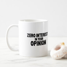 Zéro Intérêt Pour Votre Opinion Minimaliste Typogr