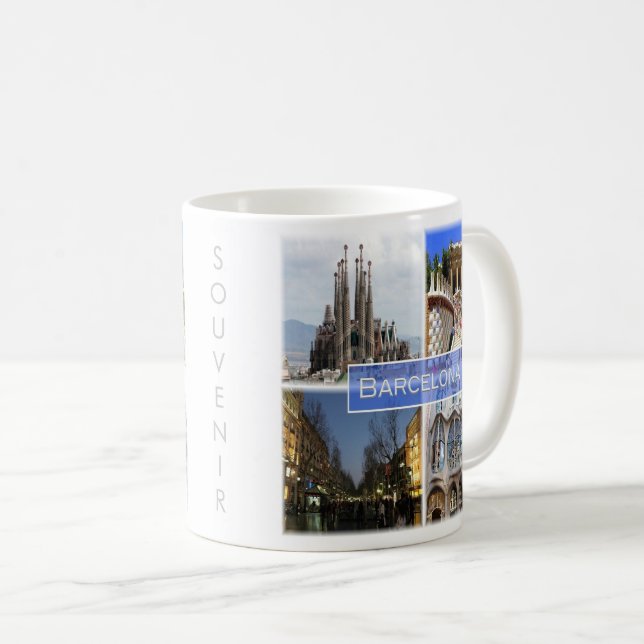 Mug zES010 BARCELONE, Espagne, Europe, (Devant droit)