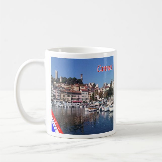 Mug zFR151 CANNES, Côte d'Azur, France (Gauche)