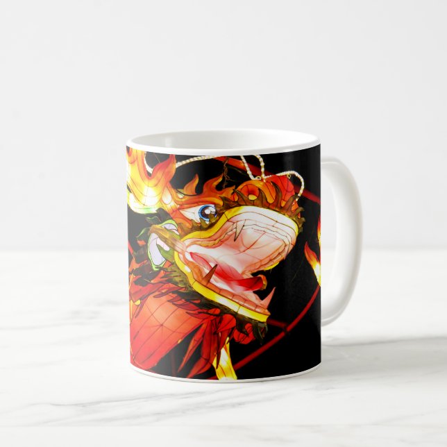 Mug Zhulong dragon de feu  (Devant droit)