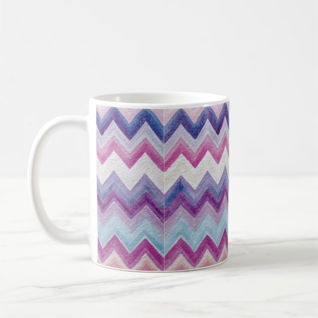 Mug Zig Zag Pastel Multicolores (Gauche)