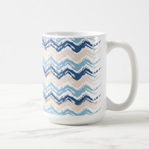 Mug Zigzag de griffonnage de bord de la mer