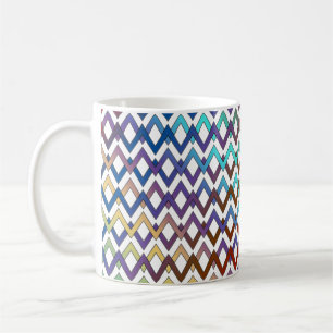 Mug ZIGZAG diamants - couleur + votre backgr. & idées