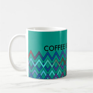 Mug ZIGZAG diamants - couleur + votre backgr. & idées