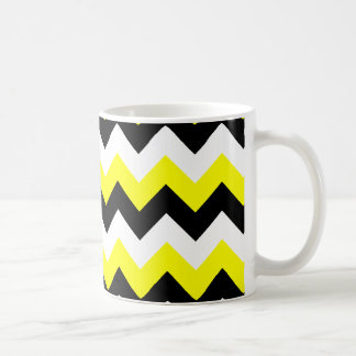 Mug Zigzag jaune noir et blanc