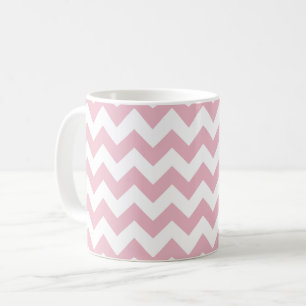 Mug Zigzag rose, Chevron rose, Motif géométrique